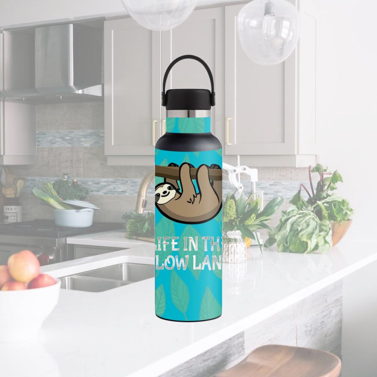 Picture of MightySkins HFST21-Slow Sloth Skin for 21 oz Standard Mouth Hydro Flask, Slow Sloth