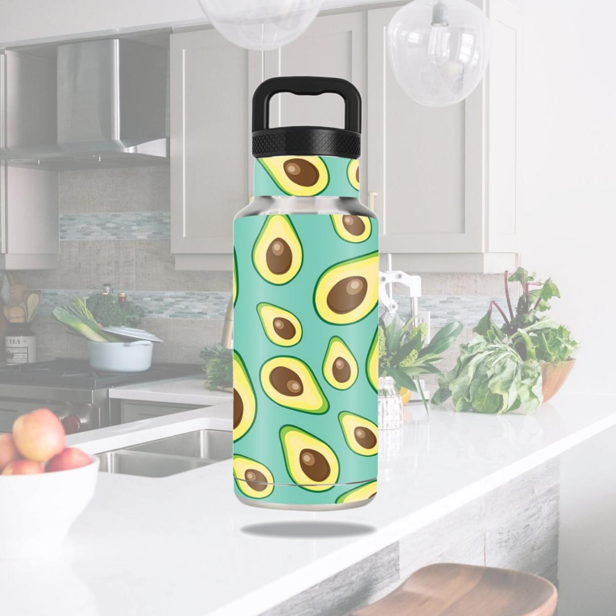 Picture of MightySkins OZBOT36-Seafoam Avocados Skin for 36 oz Ozark Trail Water Bottle, Seafoam Avocados