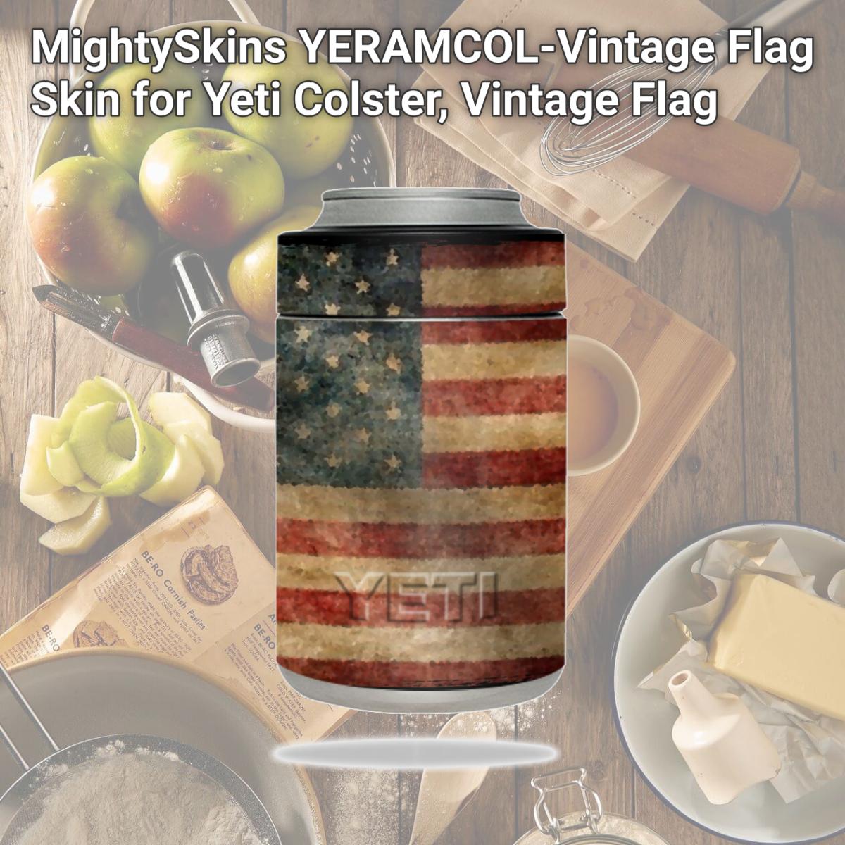 Picture of MightySkins YERAMCOL-Vintage Flag Skin for Yeti Colster, Vintage Flag