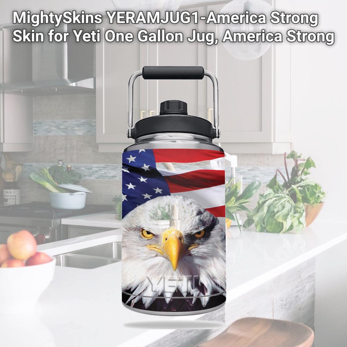 Picture of MightySkins YERAMJUG1-America Strong Skin for Yeti One Gallon Jug, America Strong