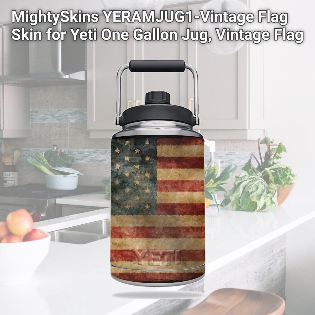 Picture of MightySkins YERAMJUG1-Vintage Flag Skin for Yeti One Gallon Jug, Vintage Flag