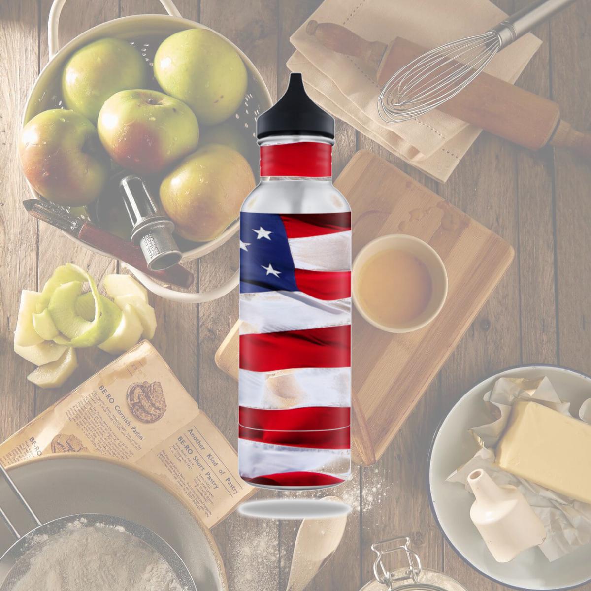 Picture of MightySkins BOKE12ST-American Flag Skin for 12 oz Standard Keeper Bottle, American Flag