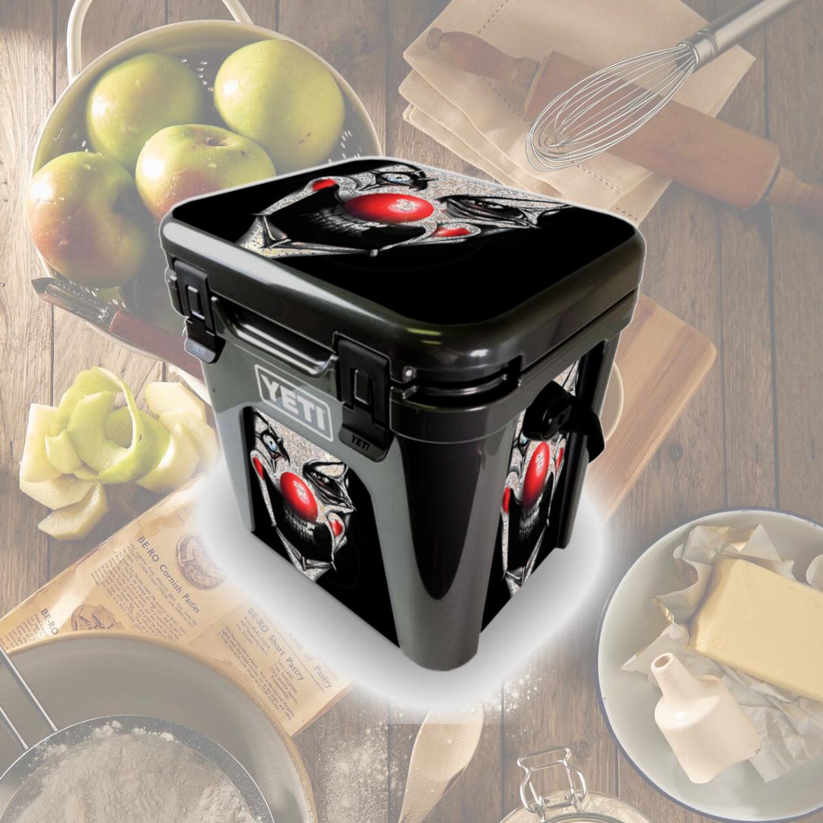 Picture of MightySkins YEROAD24-Evil Clown Skin for Yeti Roadie 24 Hard Cooler - Evil Clown