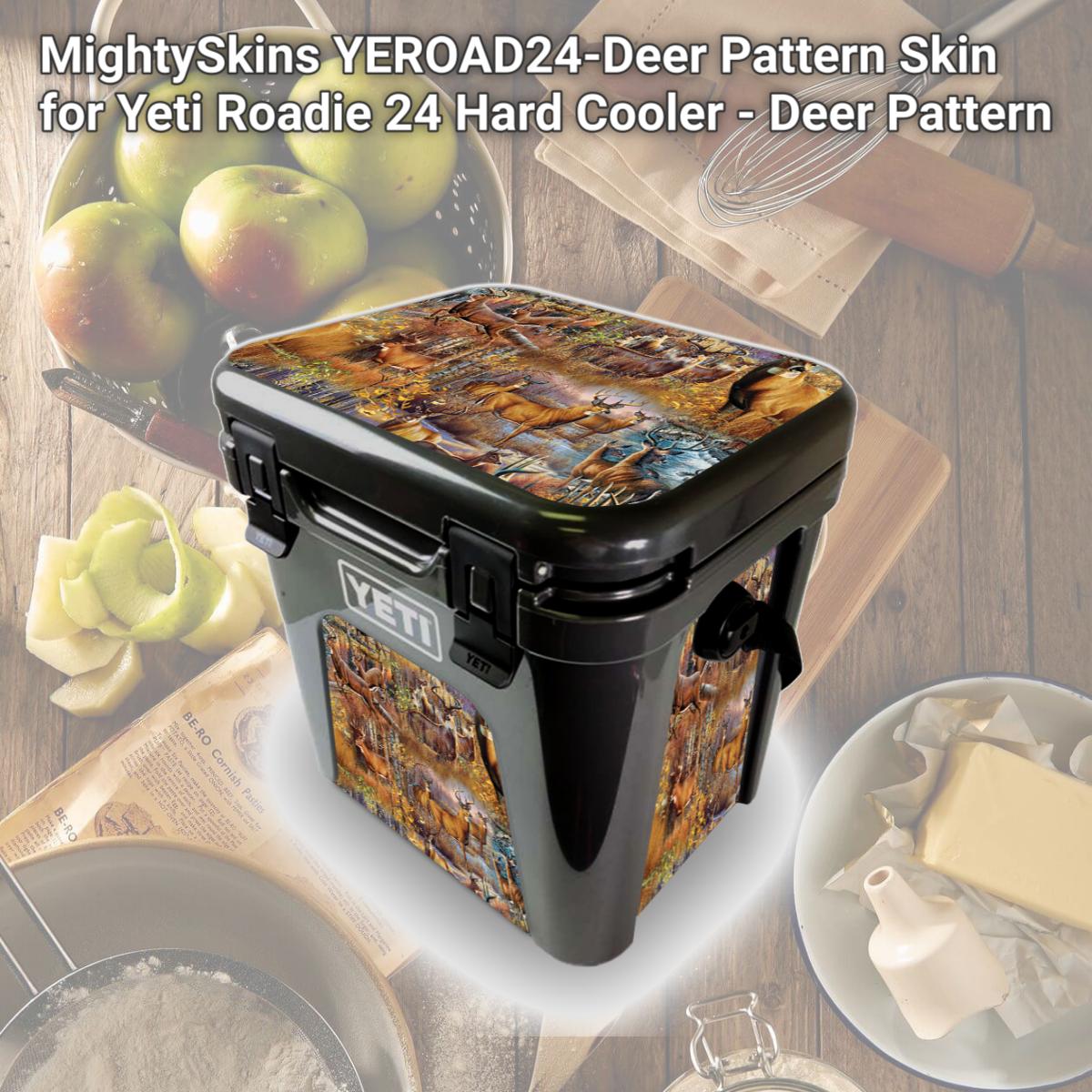 Picture of MightySkins YEROAD24-Deer Pattern Skin for Yeti Roadie 24 Hard Cooler - Deer Pattern