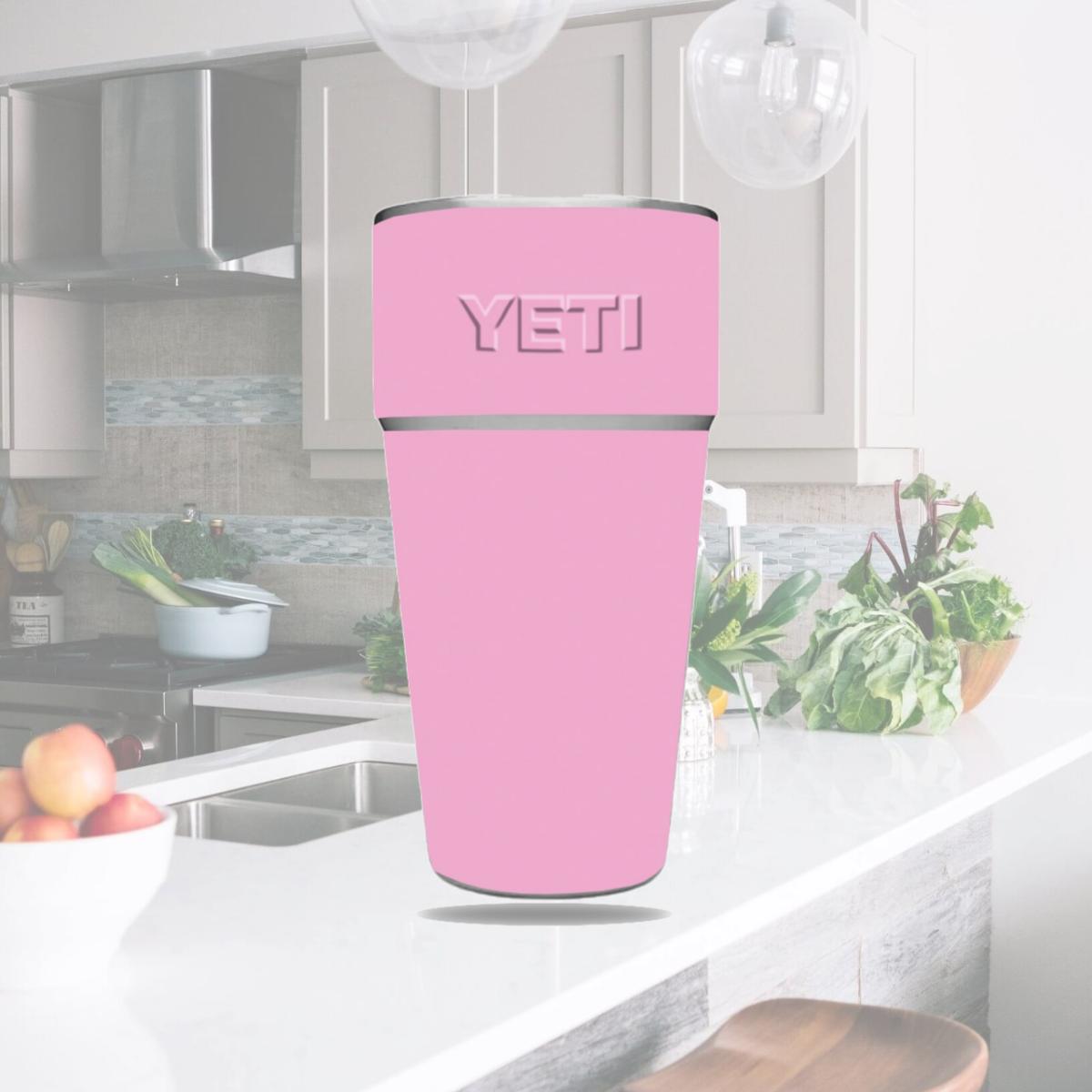 Picture of MightySkins YERAM26SI-Solid Pink Skin for Yeti Rambler 26 oz Stackable Cup - Solid Pink