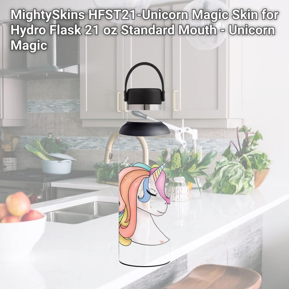 Picture of MightySkins HFST21-Unicorn Magic Skin for Hydro Flask 21 oz Standard Mouth - Unicorn Magic