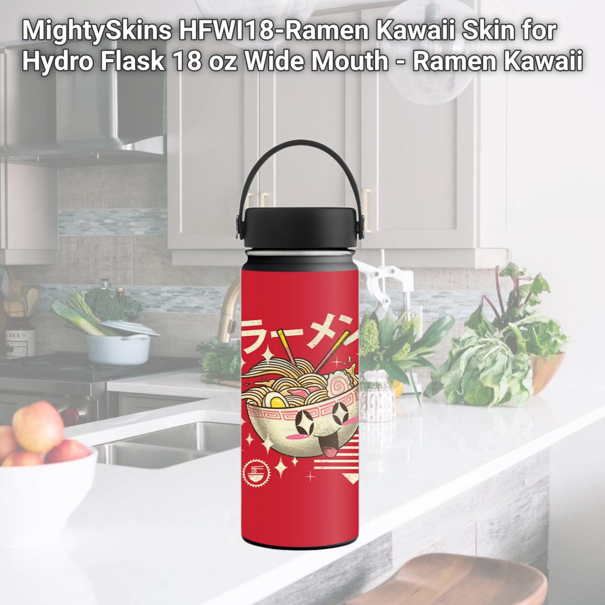 Picture of MightySkins HFWI18-Ramen Kawaii Skin for Hydro Flask 18 oz Wide Mouth - Ramen Kawaii
