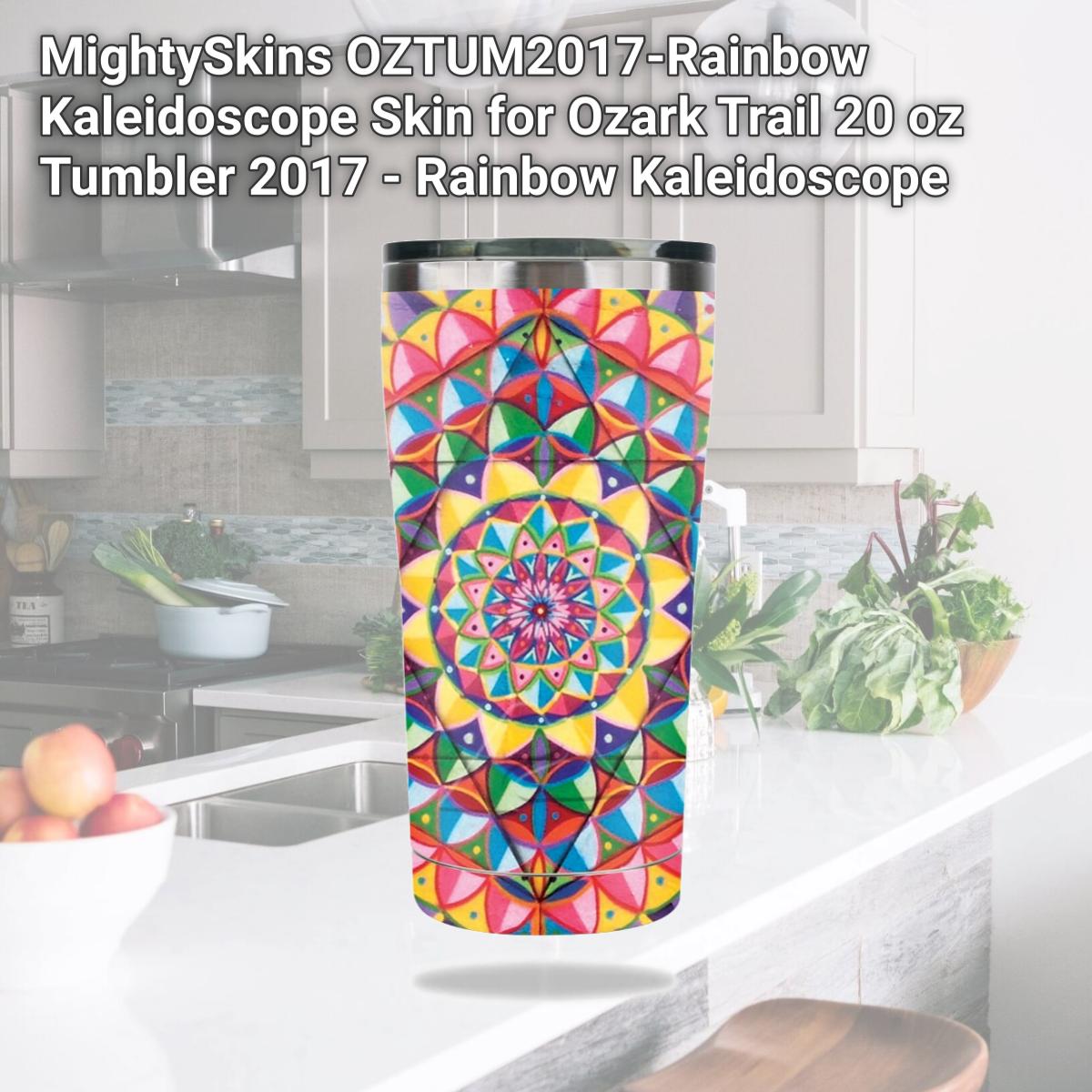 Picture of MightySkins OZTUM2017-Rainbow Kaleidoscope Skin for Ozark Trail 20 oz Tumbler 2017 - Rainbow Kaleidoscope