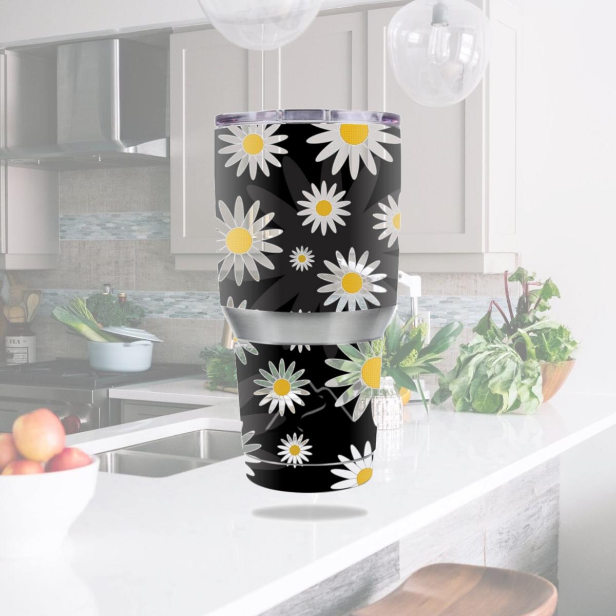 Picture of MightySkins OZTUM30-Daisies Skin for Ozark Trail 30 oz Tumbler - Daisies