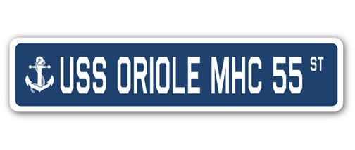 UPC 053722042537 product image for SSN-Oriole Mhc 55 4 x 18 in. A-16 Street Sign - USS Oriole MHC 55 | upcitemdb.com