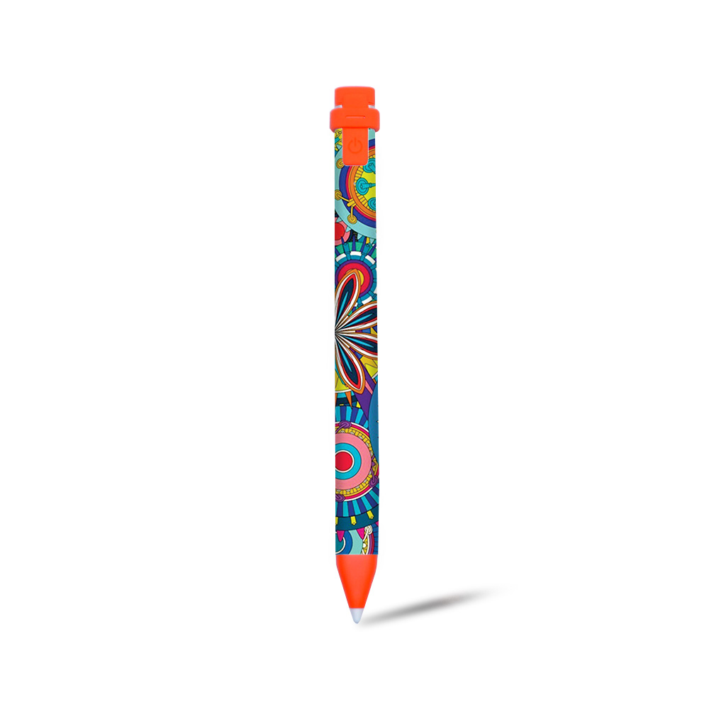 UPC 746507032686 product image for LOGCRP-Flower Wheels Skin for Logitech Crayon Digital Pencil iPad 6th Gen - Flow | upcitemdb.com