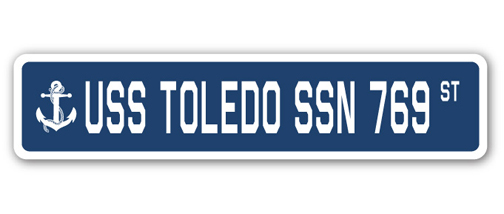 UPC 795089070562 product image for 4 x 18 in. A-16 Street Sign - USS Toledo SSN 769 | upcitemdb.com