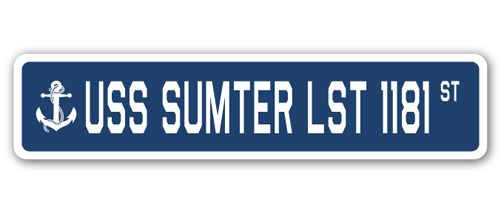 UPC 795089070678 product image for 4 x 18 in. A-16 Street Sign - USS Sumter LST 1181 | upcitemdb.com