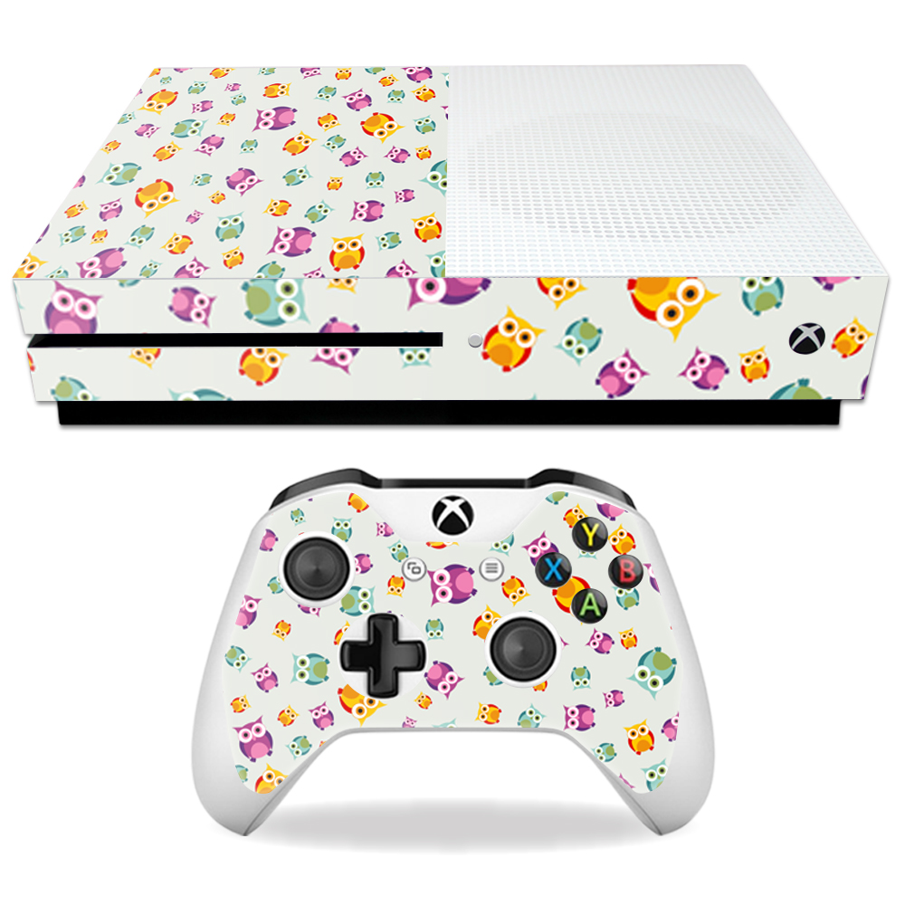 Mixbones-owls Skin Decal Wrap For Microsoft Xbox One S - Owls