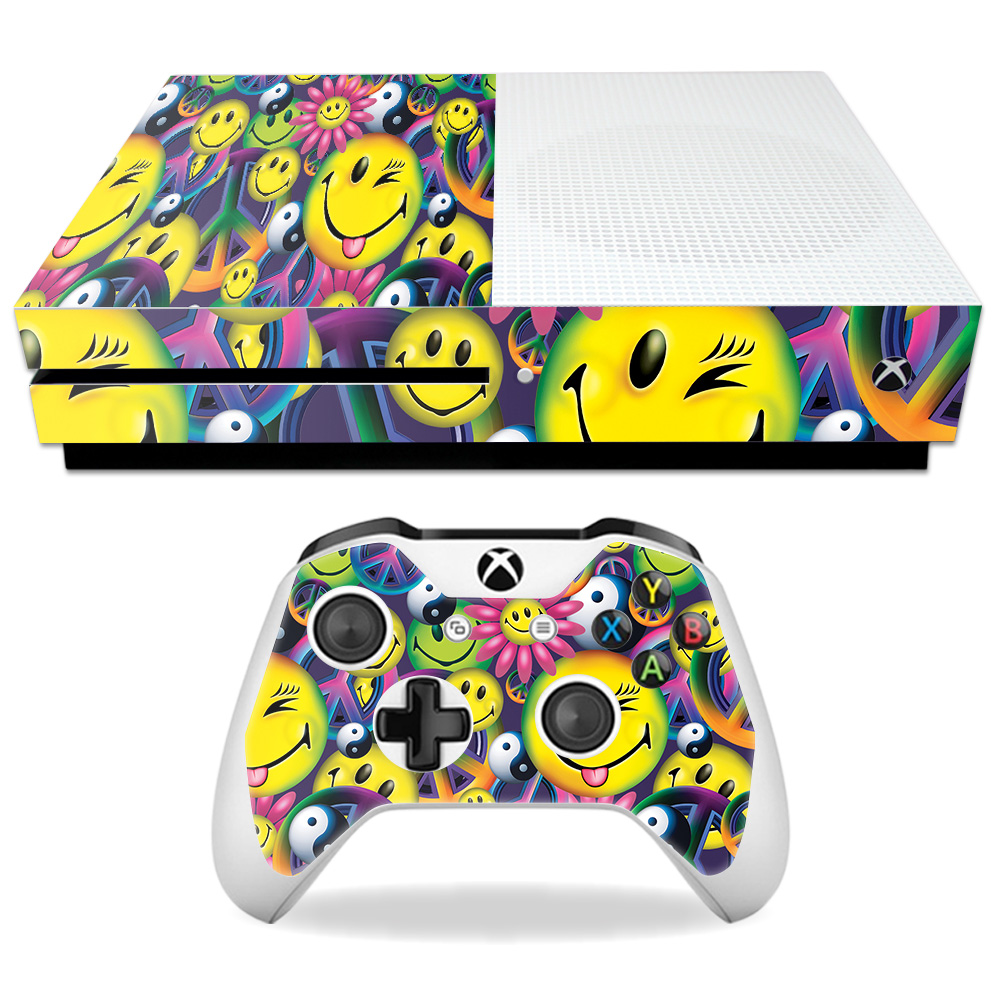 Mixbones-peace Smile Skin Decal Wrap For Microsoft Xbox One S - Peace Smile