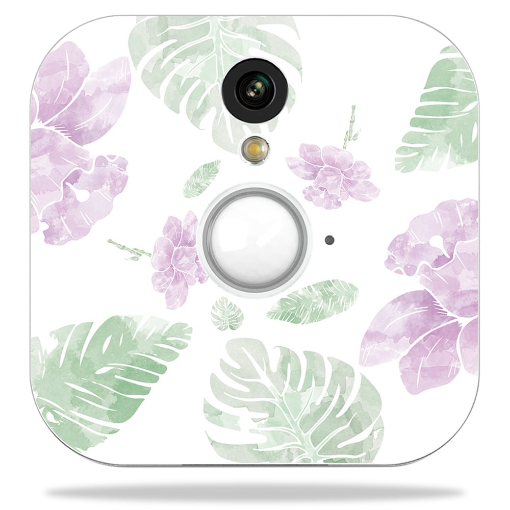 Blhose-water Color Flowers Skin Decal Wrap For Blink Home Security Camera Sticker - Water Color Flowers