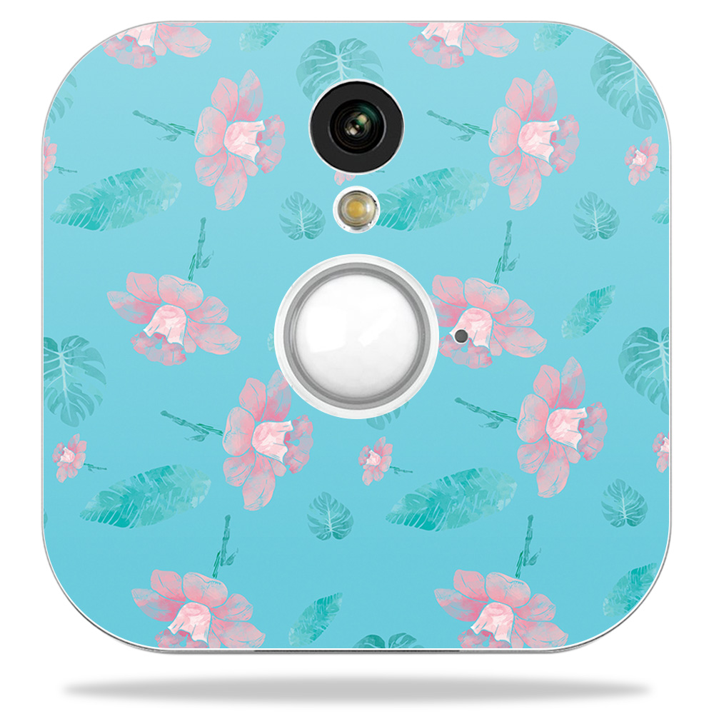 Blhose-water Flowers Skin Decal Wrap For Blink Home Security Camera Sticker - Water Flowers