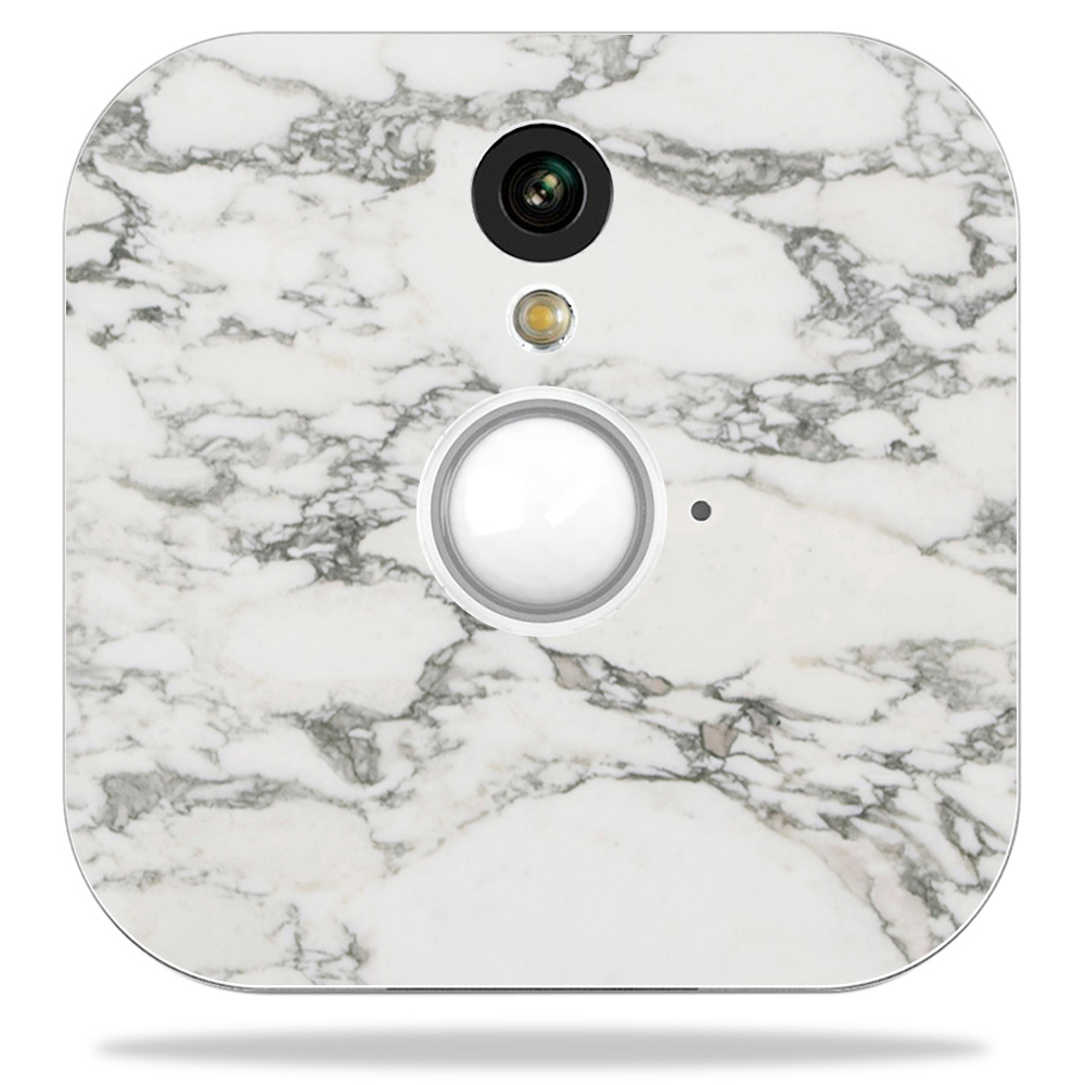 Blhose-white Marble Skin Decal Wrap For Blink Home Security Camera Sticker - White Marble