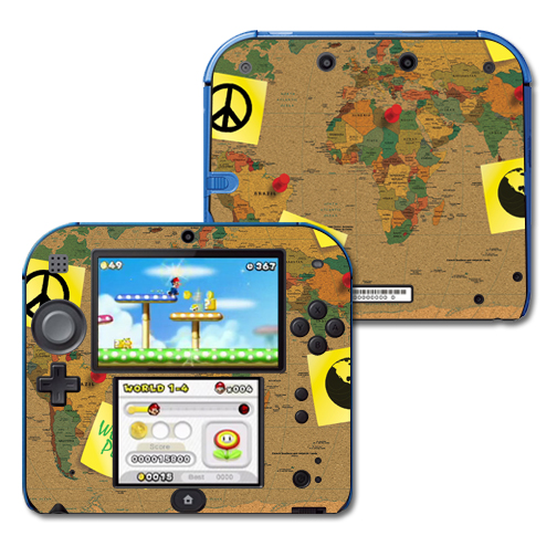 Ni2ds-world Peace Skin Decal Wrap For Nintendo 2ds Sticker - World Peace
