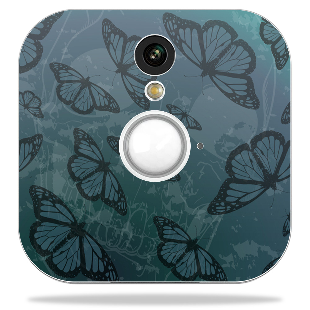 Blhose-dark Butterfly Skin Decal Wrap For Blink Home Security Camera Sticker - Dark Butterfly