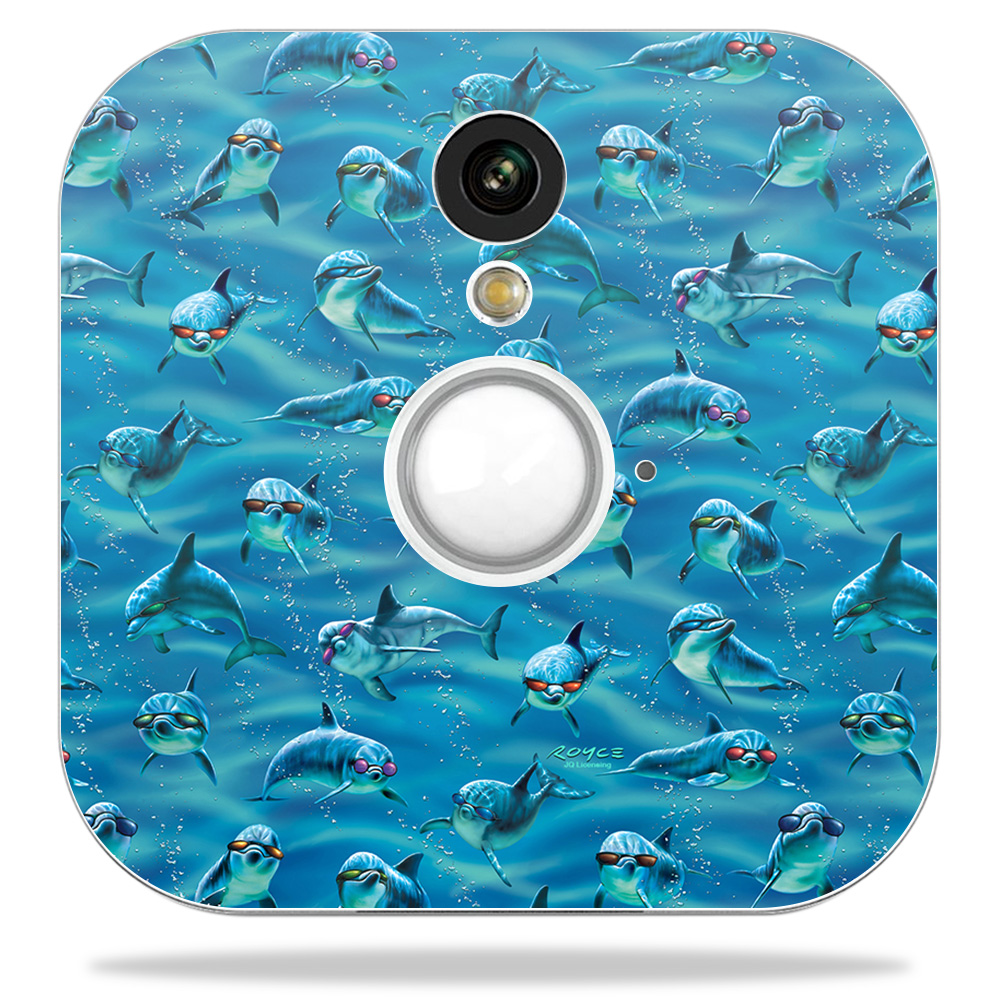 Blhose-dolphin Gang Skin Decal Wrap For Blink Home Security Camera Sticker - Dolphin Gang