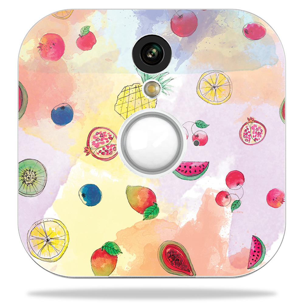 Blhose-fruit Water Skin Decal Wrap For Blink Home Security Camera Sticker - Fruit Water
