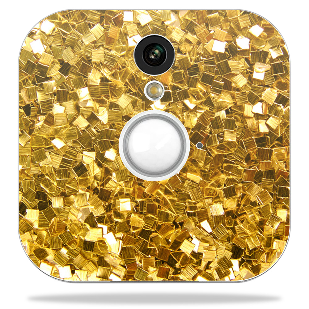 Blhose-gold Chips Skin Decal Wrap For Blink Home Security Camera Sticker - Gold Chips
