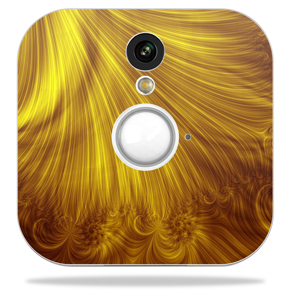 Blhose-golden Locks Skin Decal Wrap For Blink Home Security Camera Sticker - Golden Locks
