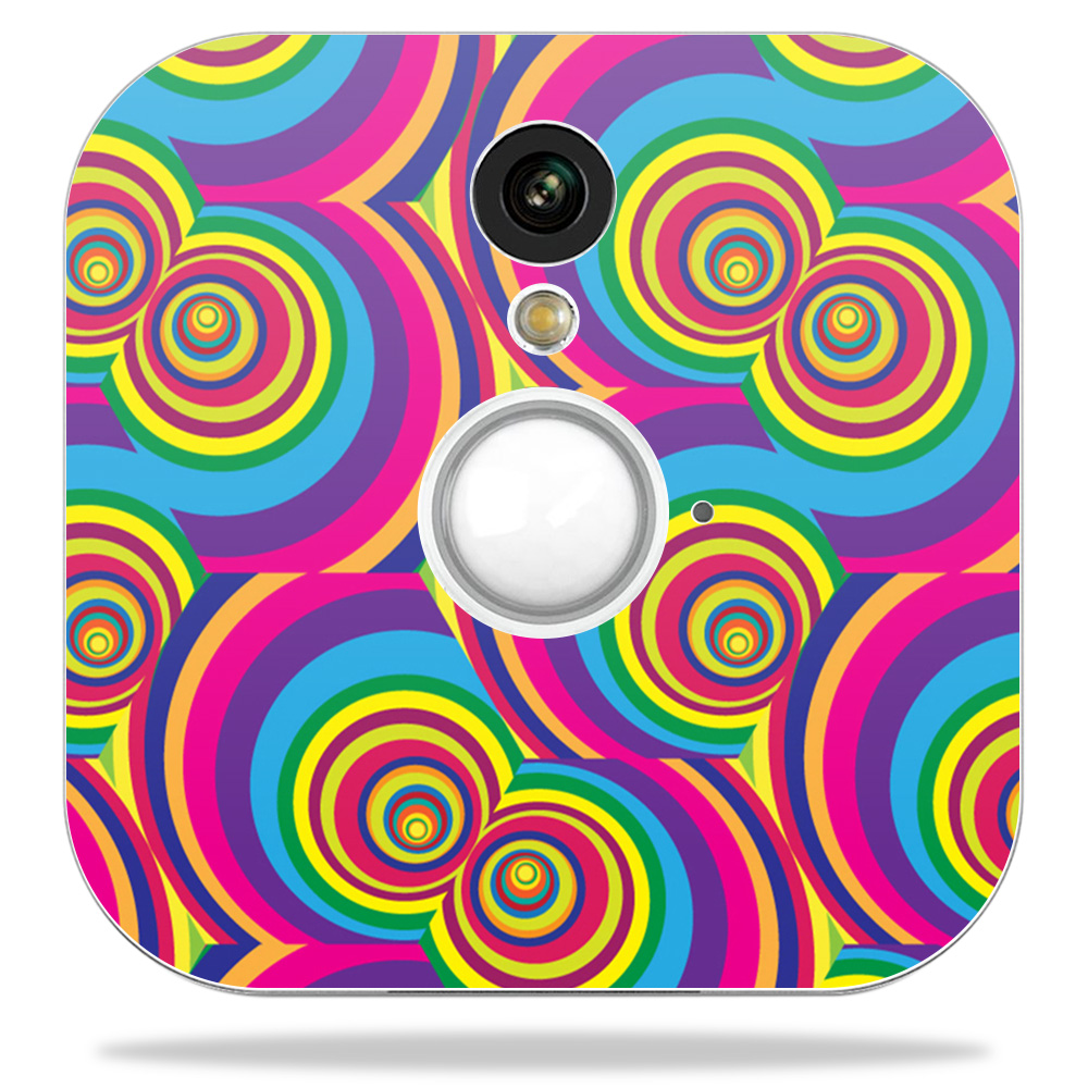 Blhose-groovy 60s Skin Decal Wrap For Blink Home Security Camera Sticker - Groovy 60s