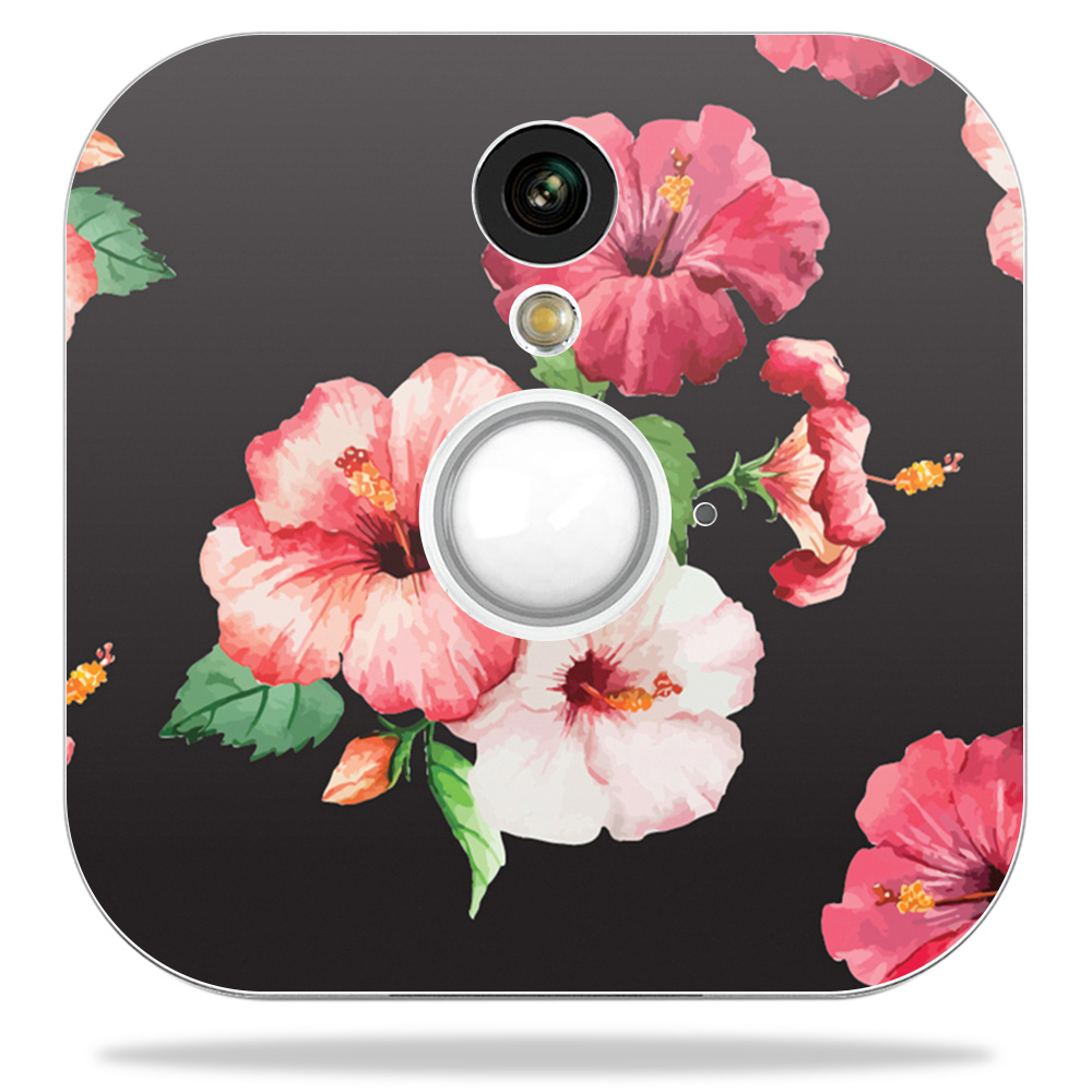 Blhose-hibiscus Skin Decal Wrap For Blink Home Security Camera Sticker - Hibiscus