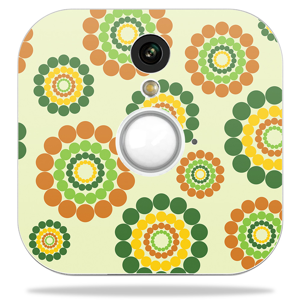 Blhose-hippie Flowers Skin Decal Wrap For Blink Home Security Camera Sticker - Hippie Flowers