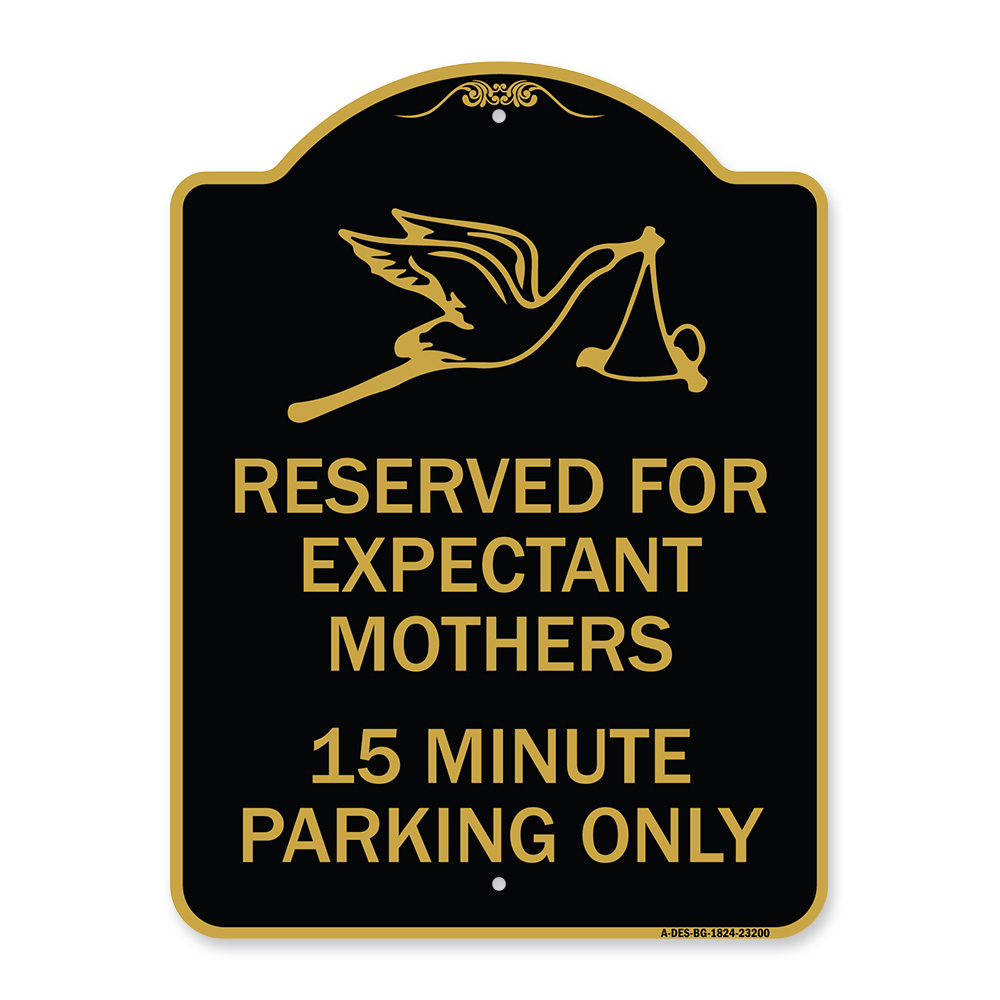 UPC 785590000011 product image for 18 x 24 in. Designer Series Sign - Reserved for Expectant Mothers 15 Minute Park | upcitemdb.com