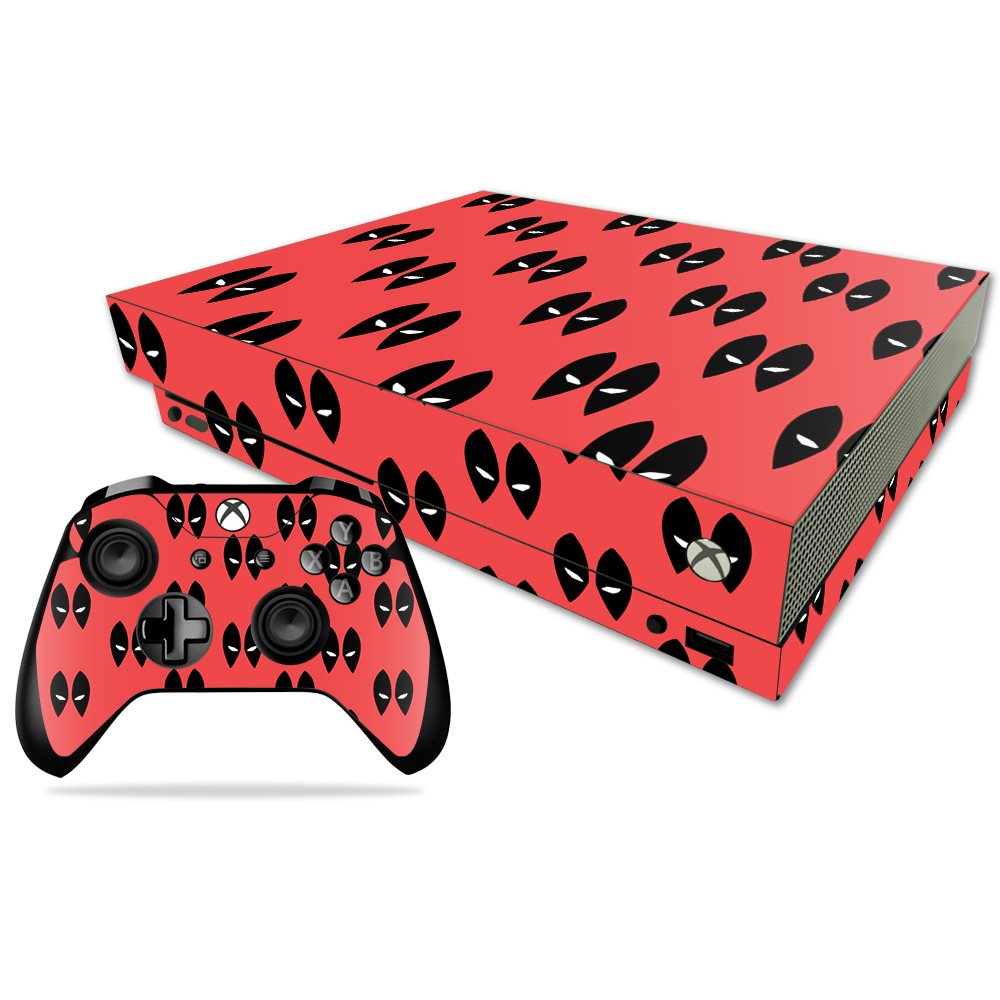 Mixbonxcmb-dead Eyes Pool Skin Decal Wrap For Microsoft Xbox One X Combo Sticker - Dead Eyes Pool