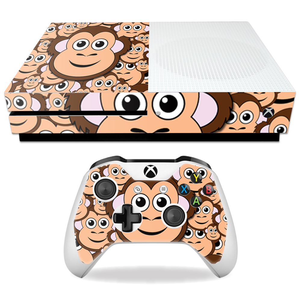 Mixbones-monkey Skin Decal Wrap For Microsoft Xbox One S - Monkey