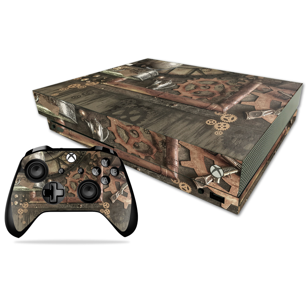 Mixbonxcmb-steam Punk Room Skin Decal Wrap For Microsoft Xbox One X Combo Sticker - Steam Punk Room