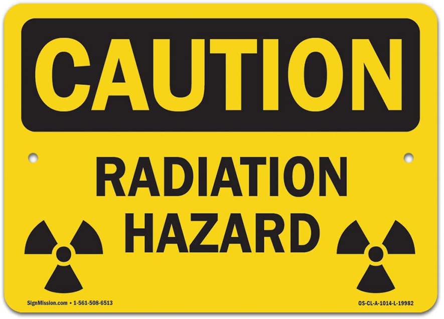 UPC 754130308641 product image for 10 x 14 in. OSHA Caution Sign - Radiation Hazard with Biohazard Graphic | upcitemdb.com