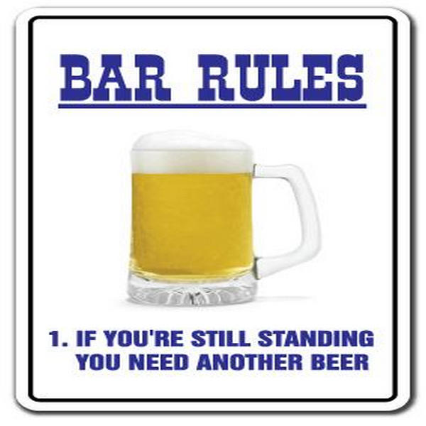 UPC 754130482419 - 8 x 12 in. Decal - Bar Rules - Parking Decals ...