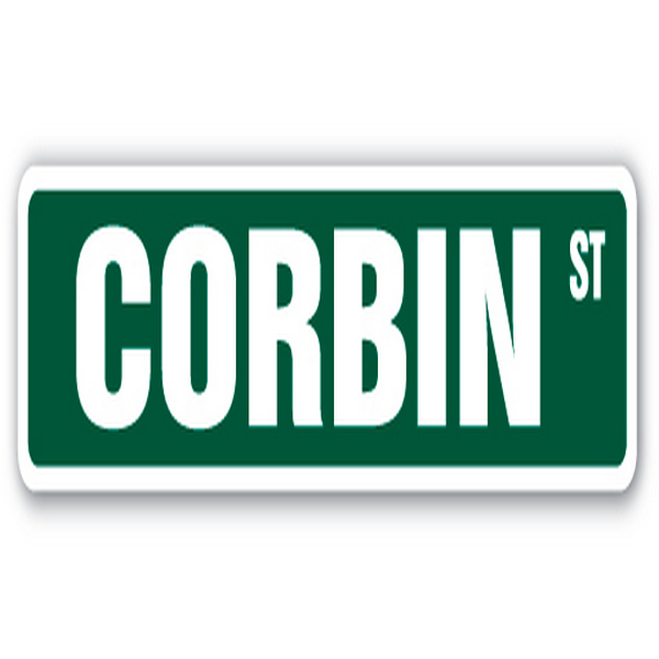 UPC 026312619273 product image for SS-730-CORBIN 30 in. Corbin Street Childrens Name Room Sign | upcitemdb.com