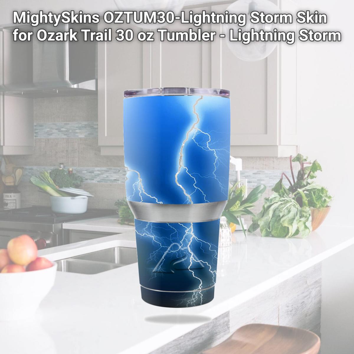 Picture of MightySkins OZTUM30-Lightning Storm Skin for Ozark Trail 30 oz Tumbler - Lightning Storm