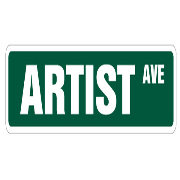 UPC 754130668356 product image for 24 in. Artist Street Sign - Art Teacher Painter Craft Instructor | upcitemdb.com