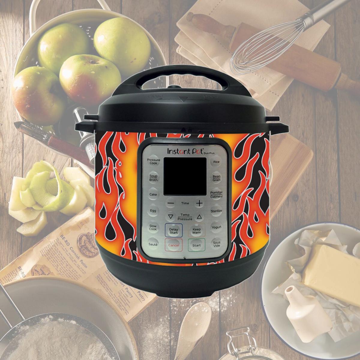 Picture of MightySkins INPTDO6QT-Hot Flames Skin Compatible with Instant Pot Duo 6 qt. - Hot Flames
