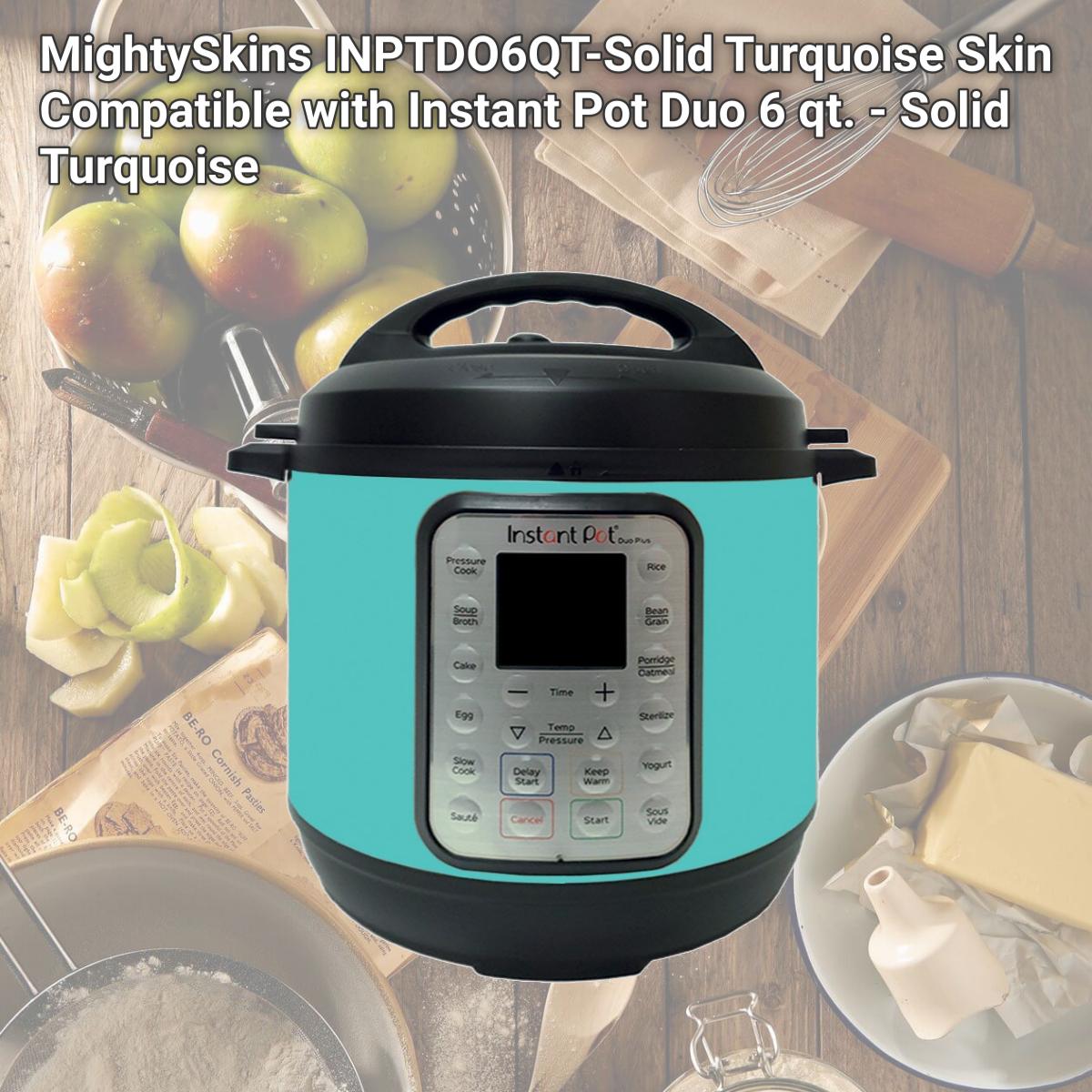 Picture of MightySkins INPTDO6QT-Solid Turquoise Skin Compatible with Instant Pot Duo 6 qt. - Solid Turquoise
