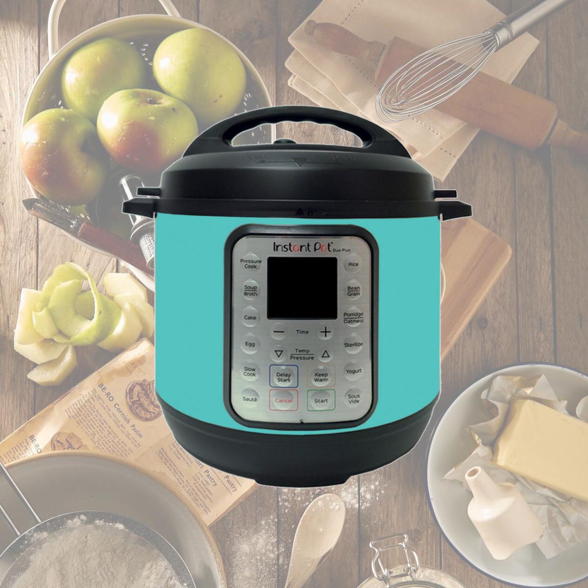Picture of MightySkins INPTDO6QT-Solid Turquoise Skin Compatible with Instant Pot Duo 6 qt. - Solid Turquoise