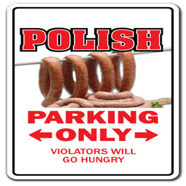 UPC 754130753403 product image for 12 in. Polish Decal - Parking Poland Polock Flag Sausage | upcitemdb.com