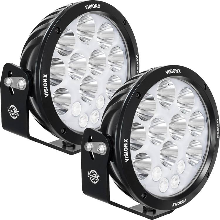 Cga-cpmh14mkit 8.7 In. Cannon Adv Halo 14 Led Light Mixed Beam With Harness - Pair
