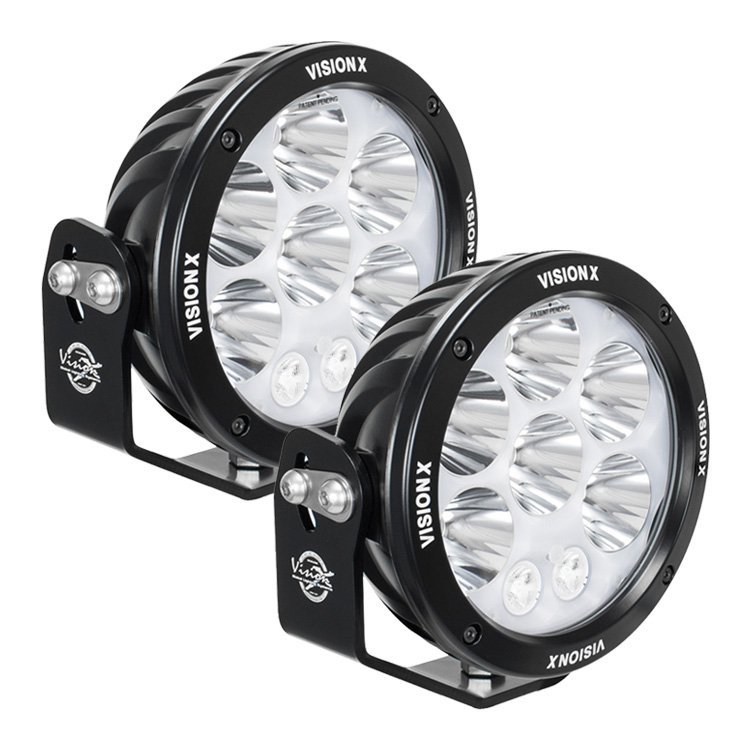 Cga-cpmh8mkit 6.7 .in Cannon Adv Halo 8 Led Light Mixed Beam With Harness - Pair
