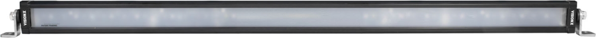 35 in. XPL Chaser Bar Outside Red Brake & Run, DS Amber Flash Center White Solid Feet Mount LED Light