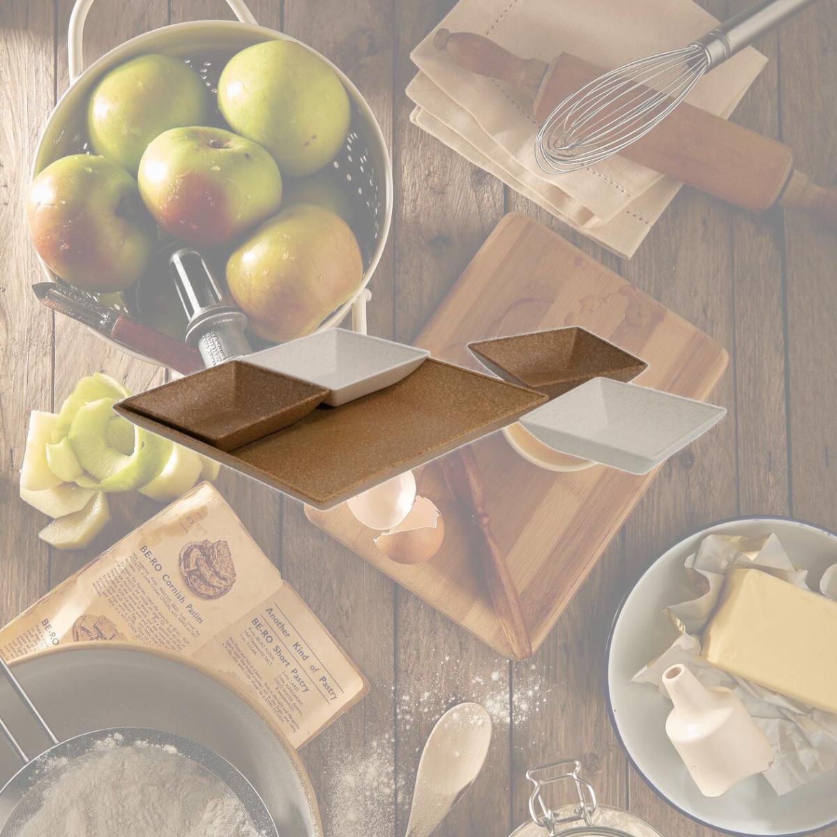 Picture of EVO Sustainable Goods 560 Serving and Snack Set - Light Brown