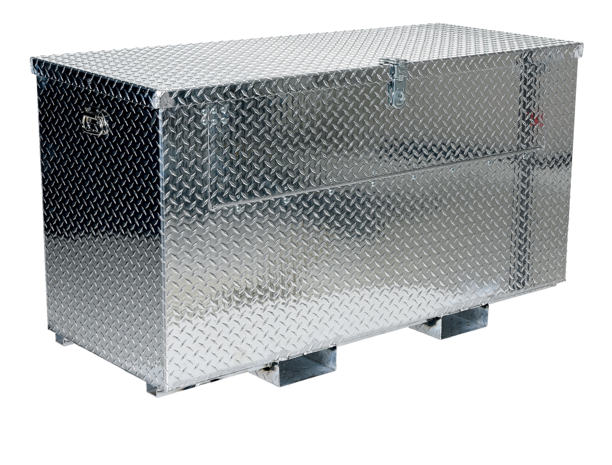 Apts-2436-f-fd 24 X 36 In. Aluminum Tool Box With Fold-down Front Door & Fork Pocket