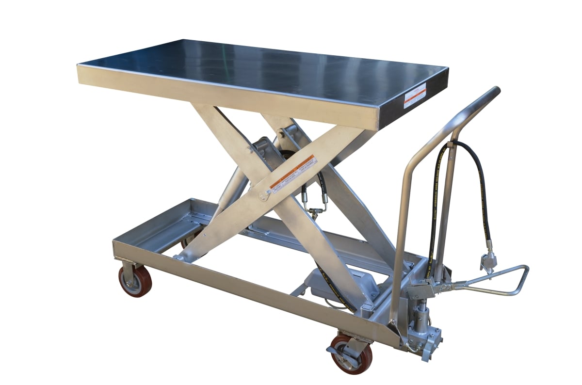 Air-1750-pss 20 X 39.5 In. Air Hydraulic Stainless Steel Cart, 1750 Lbs